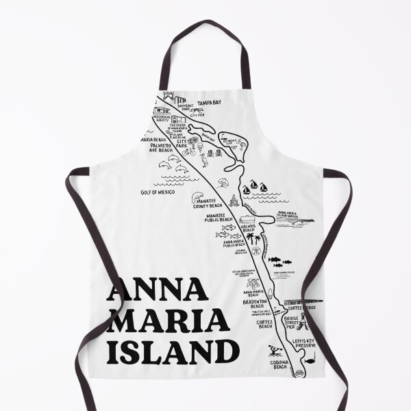 Item preview, Anna Maria Island Map Art designed and sold by fiberandgloss.