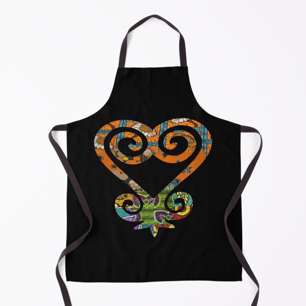 Item preview, Golden Floral African Print Sankofa Heart designed and sold by artbyomega.