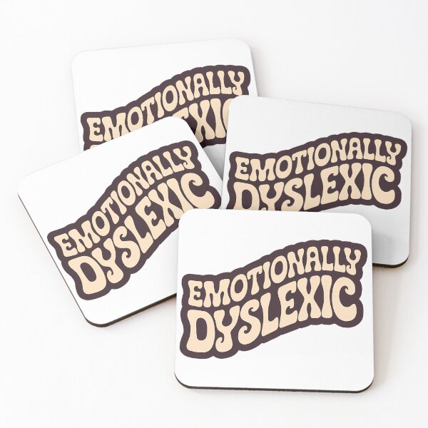 Item preview, Emotionally Dyslexic – Quirky Retro Design for Stickers and Decal designed and sold by WatermelonPink.