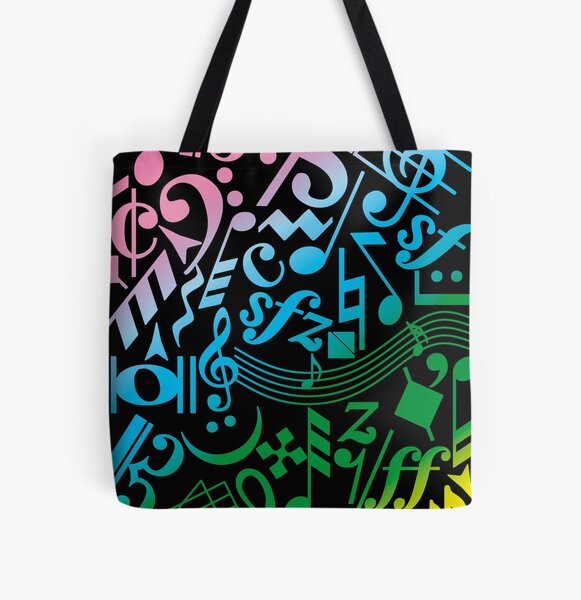 Piano Music Note Vintage Tote Bag - 84Hoods© Personalized Shoes, Shirts &  More