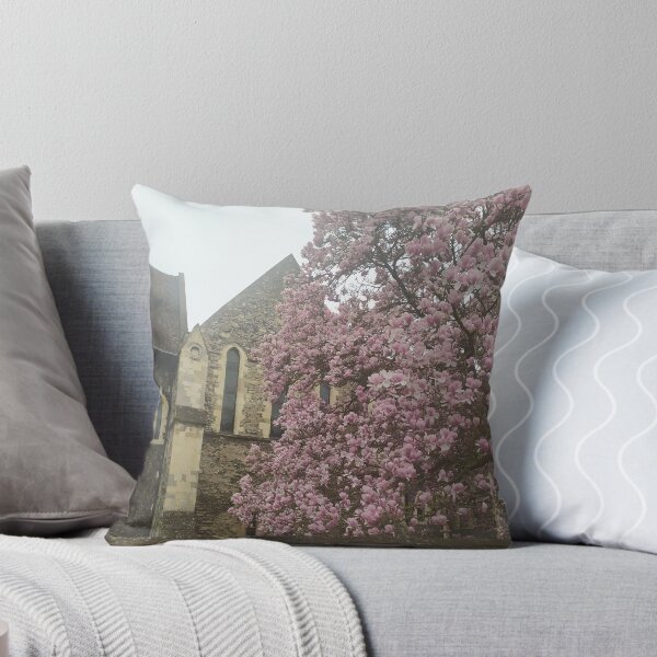 Item preview, Hermosa fotografía de la Abadía de San Agustín de Canterbury con magnolias designed and sold by Coolparrotgirl.