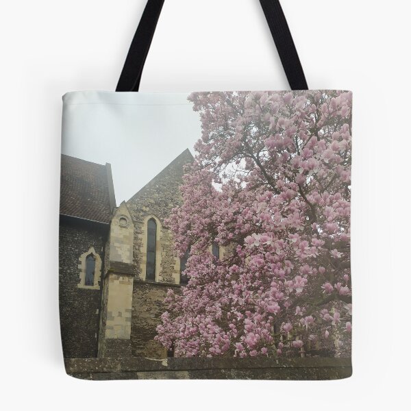 Item preview, Hermosa fotografía de la Abadía de San Agustín de Canterbury con magnolias designed and sold by Coolparrotgirl.