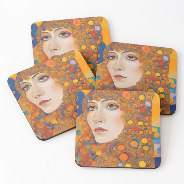 Item preview, Portret of a Lady - Klimt style 3 designed and sold by AlinaSCorner.