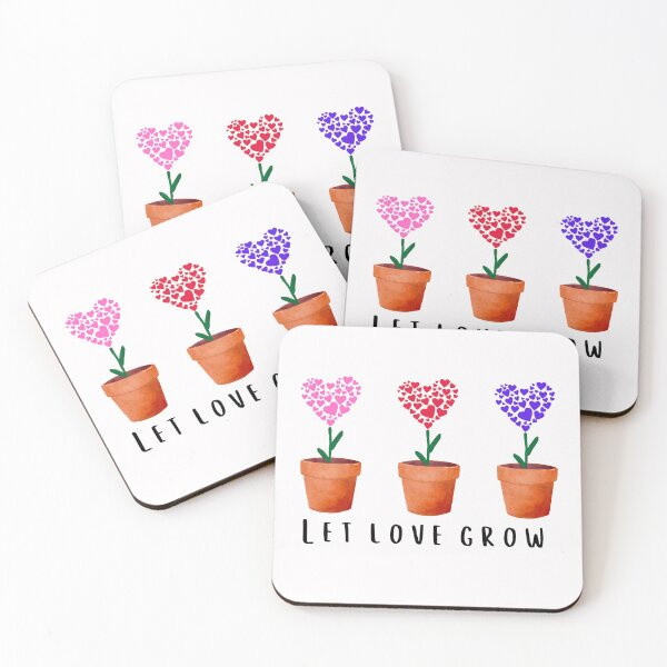 Item preview, Let love grow in flower pots! designed and sold by Dirtpathdesigns.