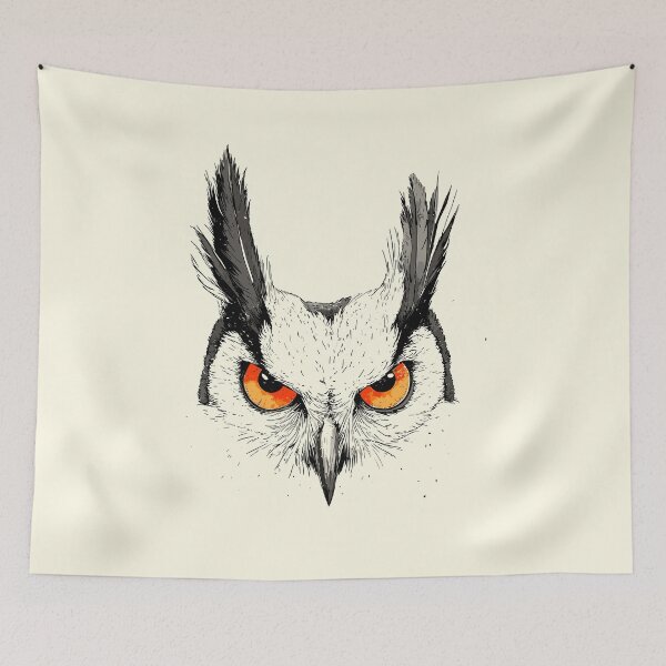 Item preview, Fiery-Eyed Owl designed and sold by Liededrom..