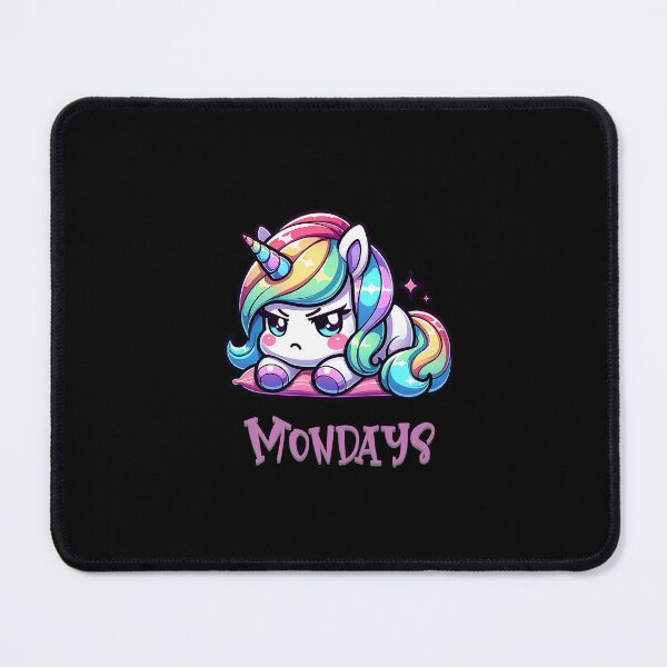 Item preview, Cute kawaii unicorn - mondays designed and sold by SekoOne.
