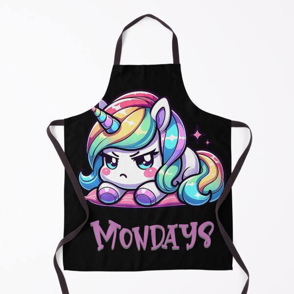 Item preview, Cute kawaii unicorn - mondays designed and sold by SekoOne.