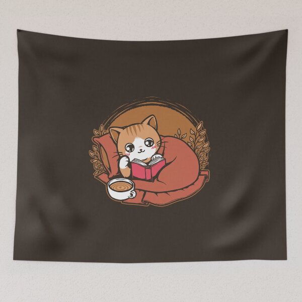 Item preview, Comfy Cat Book - Cute Pet Coffee designed and sold by Studio Mootant.