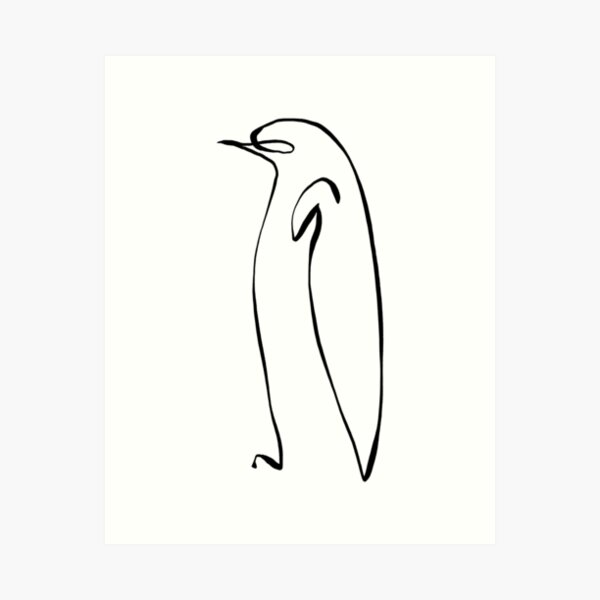 Item preview, Minimalistic Penguin designed and sold by Andy Cunningham Designs.