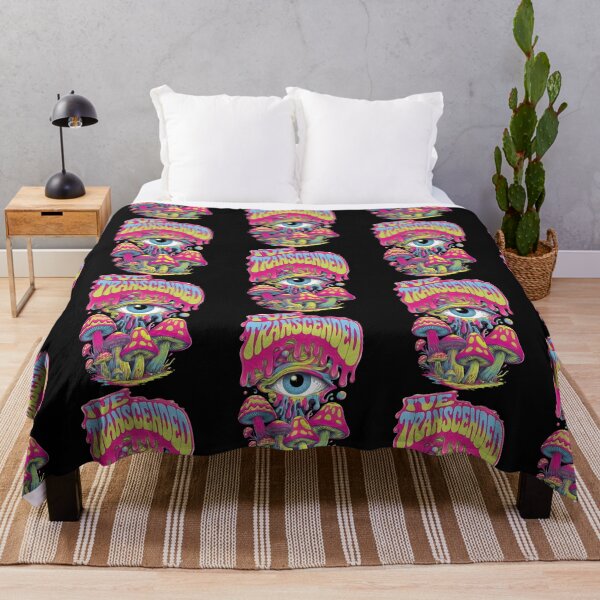 Item preview, Psychedelic Eye and Mushrooms: I've Transcended designed and sold by ArtFeverShop.