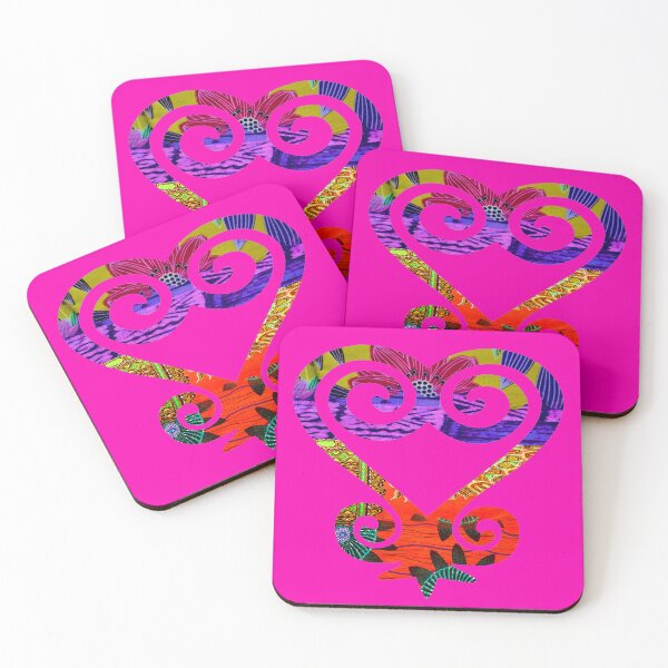 Item preview, Vibrant and floral African Print Sankofa Heart designed and sold by artbyomega.