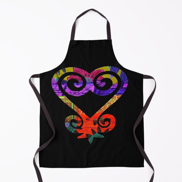 Item preview, Vibrant and floral African Print Sankofa Heart designed and sold by artbyomega.