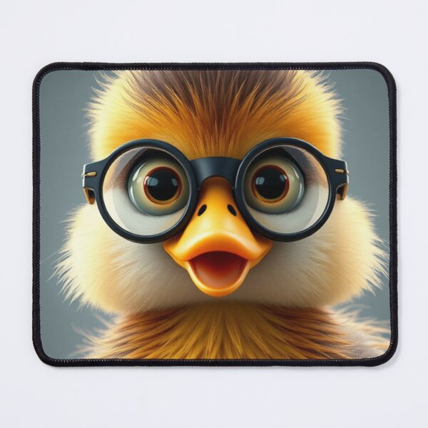 Item preview, Cute Duck Wearing Glasses Vector Illustration designed and sold by hjian8219.