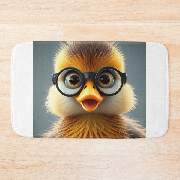 Item preview, Cute Duck Wearing Glasses Vector Illustration designed and sold by hjian8219.