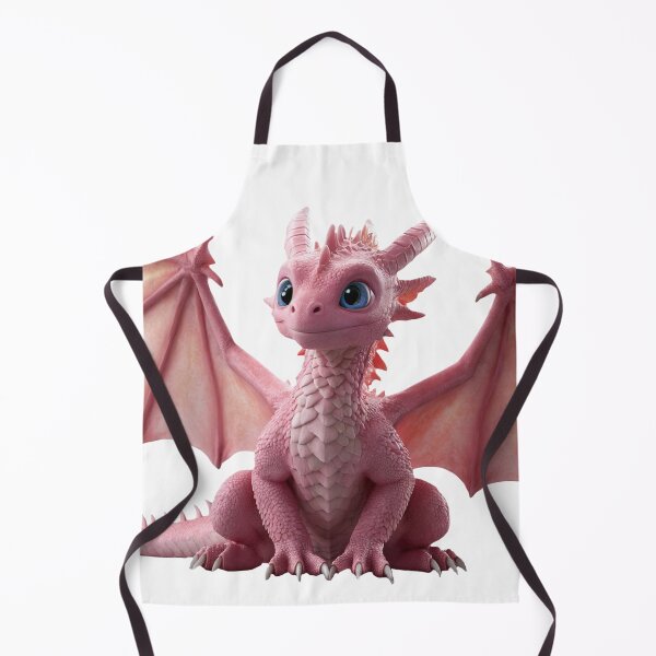 Item preview, Sweet Pink Baby Dragon with Adorable Charm designed and sold by CuteopiaGallery.