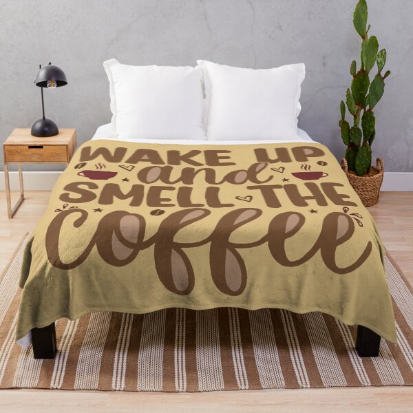 Item preview, WAKE UP AND SMELL THE COFFEE designed and sold by hijasminflower.