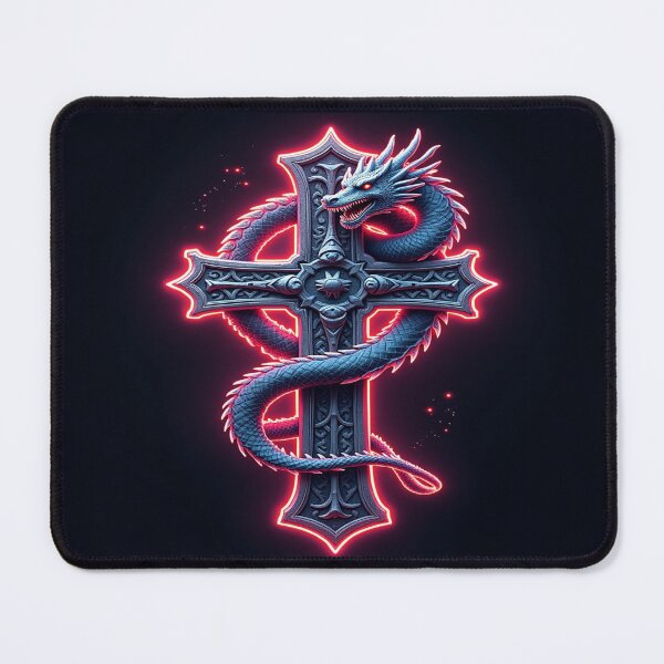 Item preview, old style Celtic cross fierce dragon designed and sold by leen12 Art Designs Prints.