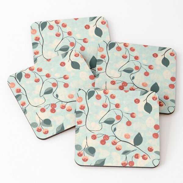 Item preview, Whimsical Winterberry Vine with Soft Bokeh   designed and sold by AstroWolf Studio.