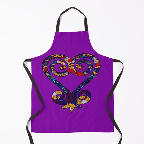 Item preview, Primary Color Floral African Print Sankofa Heart designed and sold by artbyomega.