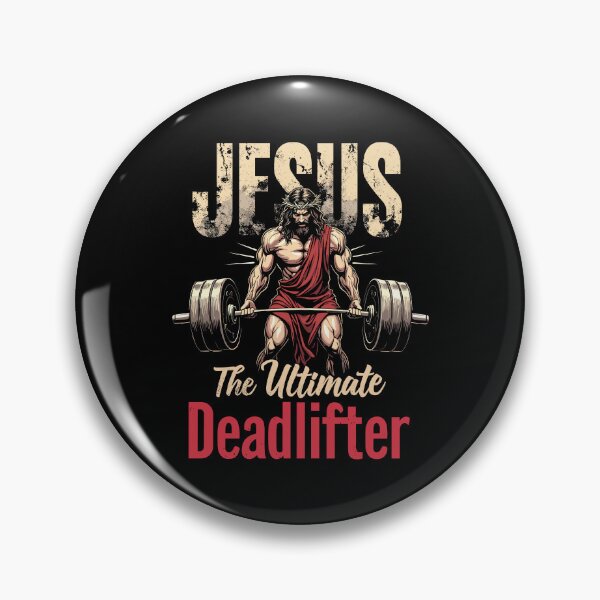Item preview, Funny Christian Workout Gym Jesus The Ultimate Deadlifter designed and sold by Dream-Art-Wear.