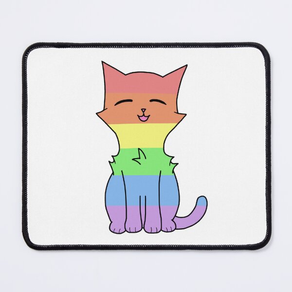 Item preview, Pastel Rainbow Pride Cat designed and sold by SillyStarlight.