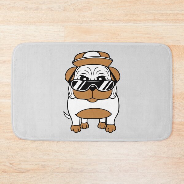 Artikelvorschau, Hund Mops Cool Sonnenbrille Cappy Mütze Teenager Comic Cartoon entworfen und verkauft von shirt-o-mat.
