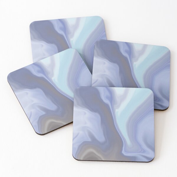 Item preview, Tranquil Waves: Abstract Blue, Gray, and Aqua Flow designed and sold by Sunshine’s Treasures & Art.