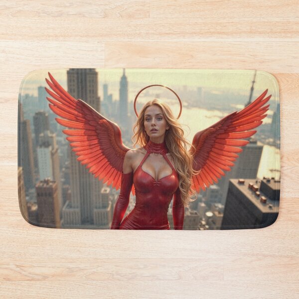 Item preview, The red guardian angel over the city designed and sold by Magic-Reality.