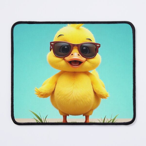 Item preview, Cute Duck Wearing Glasses Vector Illustration designed and sold by hjian8219.