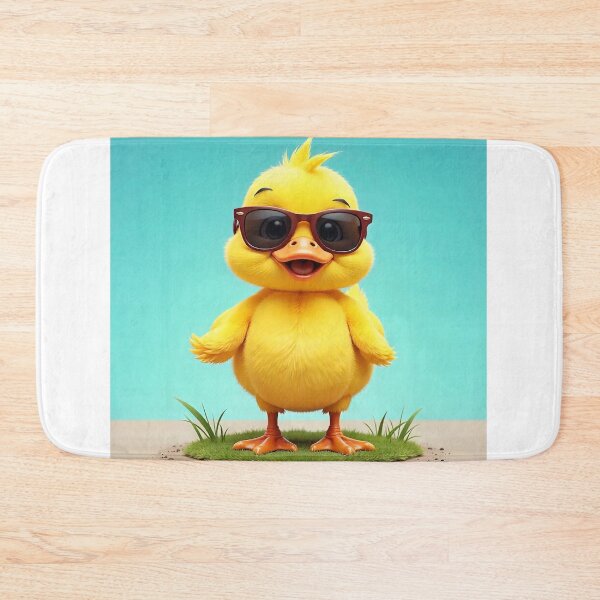 Item preview, Cute Duck Wearing Glasses Vector Illustration designed and sold by hjian8219.