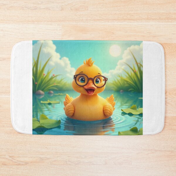 Item preview,  Cute Duck Wearing Glasses Vector Illustration designed and sold by hjian8219.