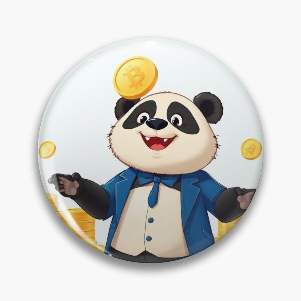 Item preview, Cute Panda Businessman Holding Gold Coin Vector Illustration designed and sold by hjian8219.