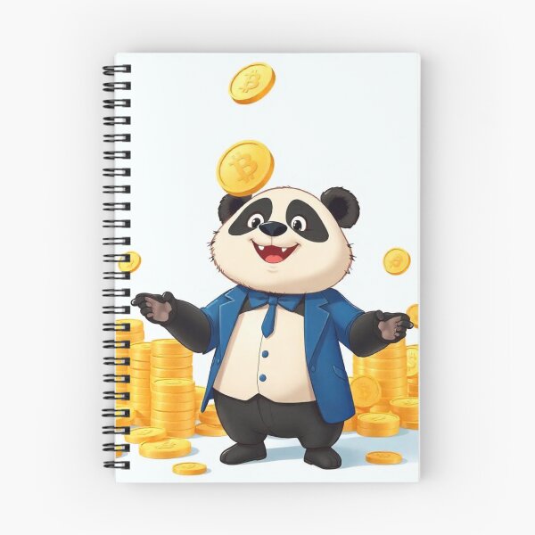 Item preview, Cute Panda Businessman Holding Gold Coin Vector Illustration designed and sold by hjian8219.