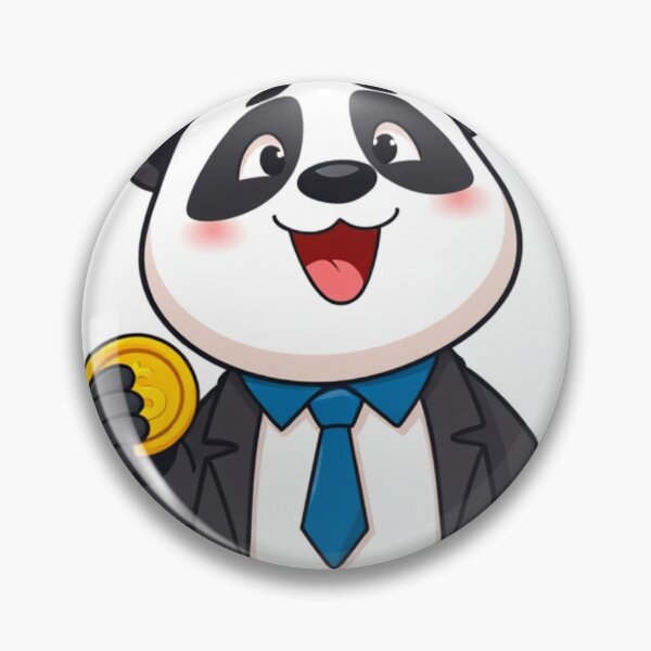 Item preview, Cute Panda Businessman Holding Gold Coin Vector Illustration designed and sold by hjian8219.