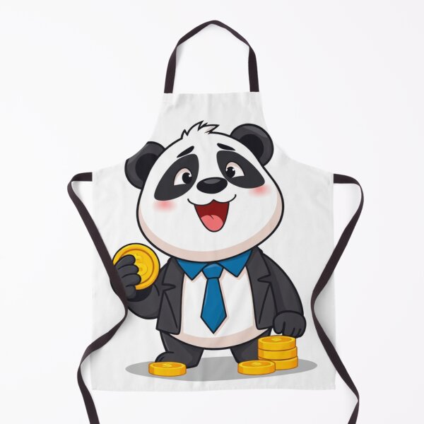Item preview, Cute Panda Businessman Holding Gold Coin Vector Illustration designed and sold by hjian8219.