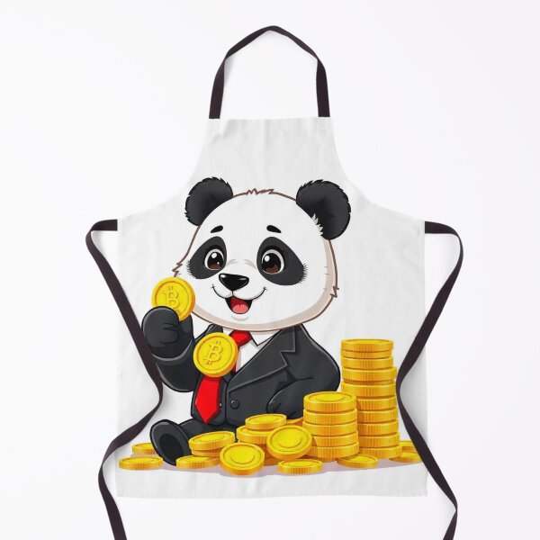 Item preview, Cute Panda Businessman Holding Gold Coin Vector Illustration designed and sold by hjian8219.