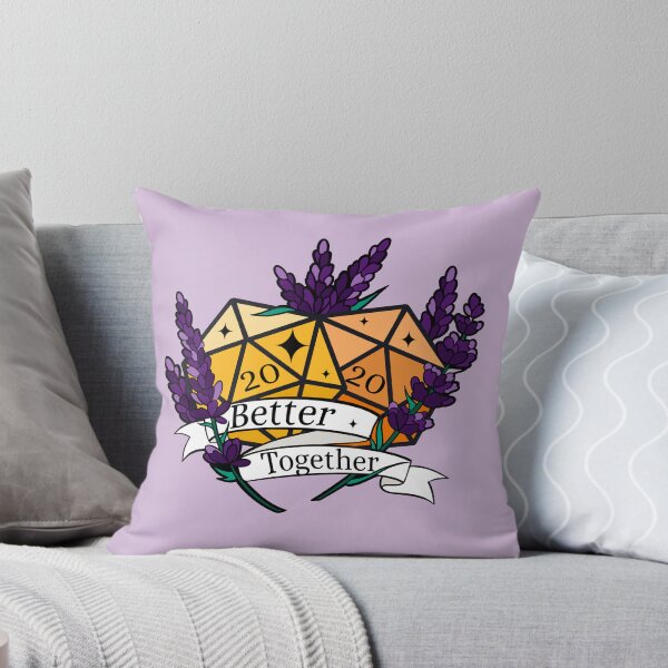 Item preview, Better together - dungeons and dragons emotional support dice designed and sold by GeekandArtsy.