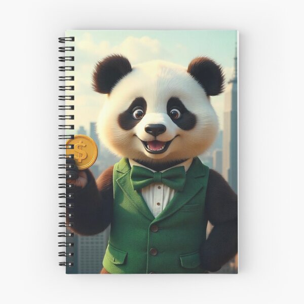Item preview, Cute Panda Businessman Holding Gold Coin Vector Illustration designed and sold by hjian8219.
