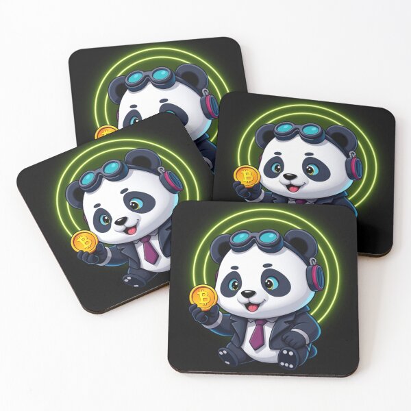 Item preview, Cute Panda Businessman Holding Gold Coin Vector Illustration designed and sold by hjian8219.