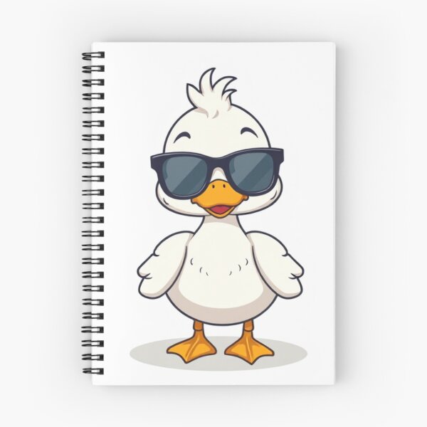 Item preview, Cute Duck Wearing Glasses Vector Illustration designed and sold by hjian8219.