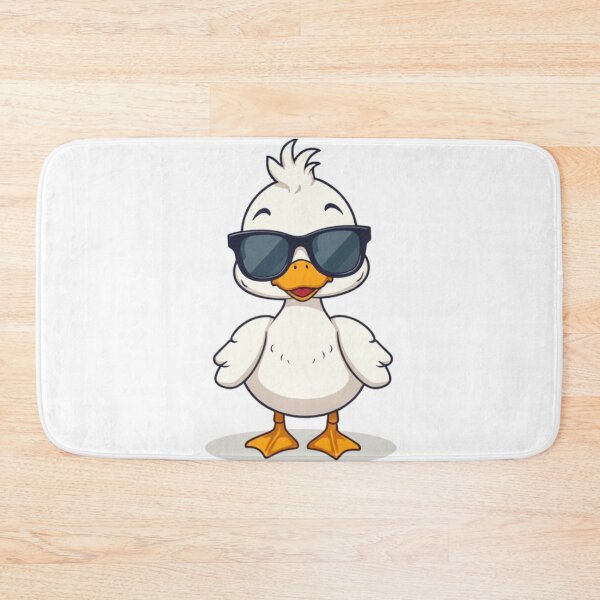 Item preview, Cute Duck Wearing Glasses Vector Illustration designed and sold by hjian8219.