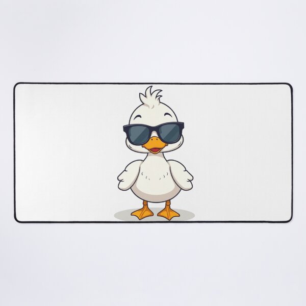 Item preview, Cute Duck Wearing Glasses Vector Illustration designed and sold by hjian8219.