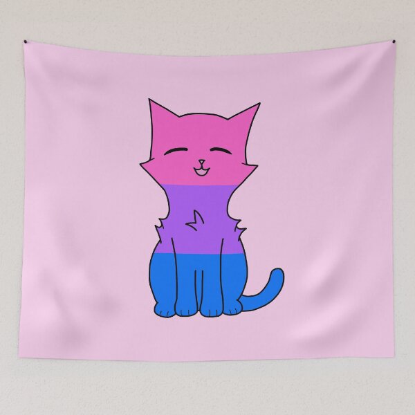 Item preview, Pastel Bi Pride Cat designed and sold by SillyStarlight.