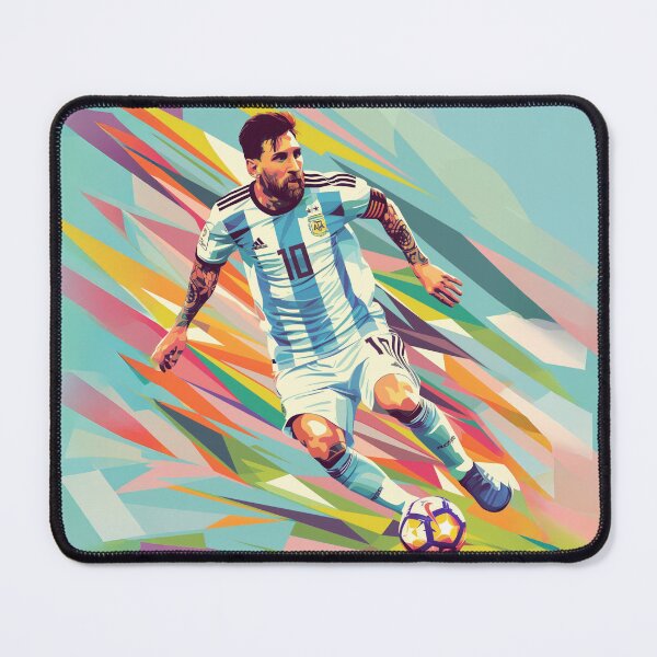 Item preview, Messi in action Graphic poster design designed and sold by blackdogshop.