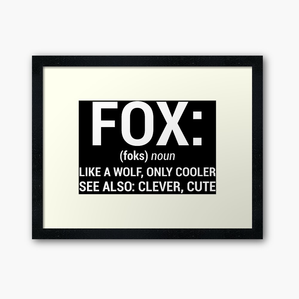 Funny Witty Fox Noun Like A Wolf T-Shirt | Kids T-Shirt