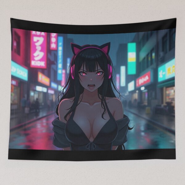 Item preview, Phonk Beats and Cyberpunk Streets Girl designed and sold by brendanre.