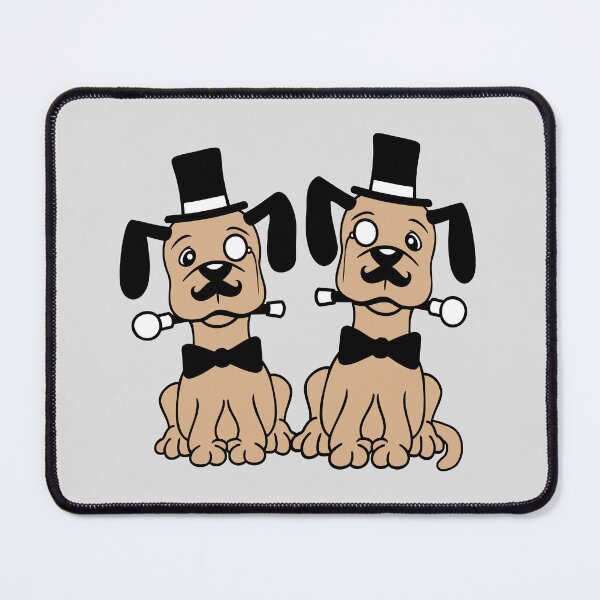 Item preview, 2 Dogs Mr Sir Cylinder Hat Monocle Glasses Rich Comic Cartoon designed and sold by shirt-o-mat.
