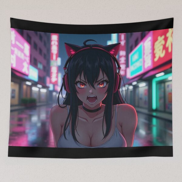 Item preview, Phonk Beats and Cyberpunk Streets Girl designed and sold by brendanre.