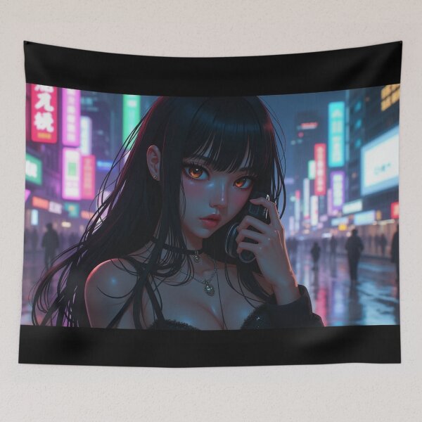 Item preview, Phonk Beats and Cyberpunk Streets Girl designed and sold by brendanre.