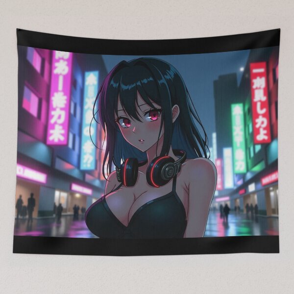 Item preview, Phonk Beats and Cyberpunk Streets Girl designed and sold by brendanre.